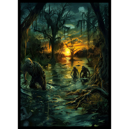 100ct Matte Card Art Sleeves (Zombies)