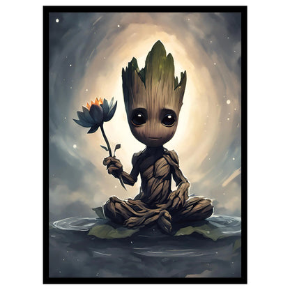 100ct Matte Card Art Sleeves (Baby Lotus Groot)