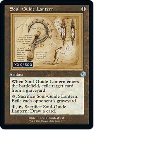 NM Soul-Guide Lantern (Schematic) (Serial Numbered) Foil - The Brothers' War: Retro Frame Artifacts